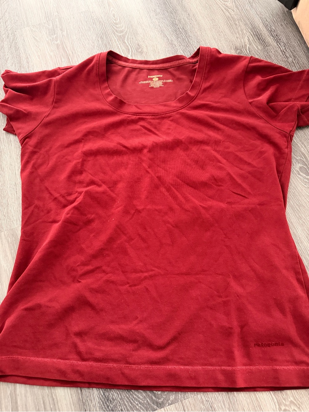 Patagonia Women's Deep Red Short Sleeve Crew Tee